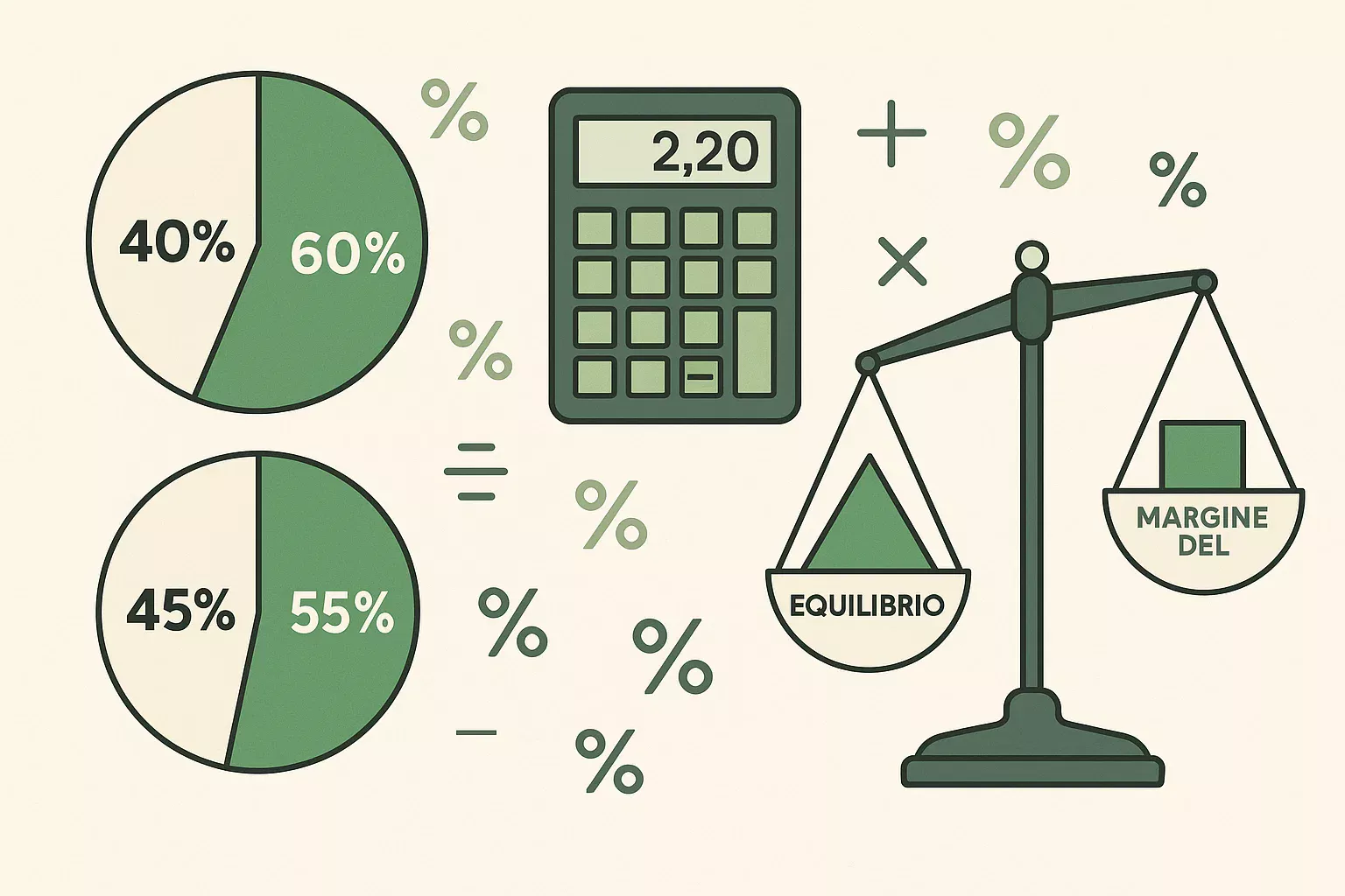 Infografica sul funzionamento delle quote e del margine del bookmaker