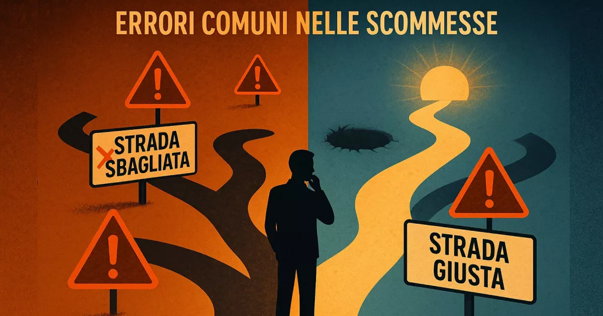 I 15 errori piu comuni nelle scommesse calcio da evitare