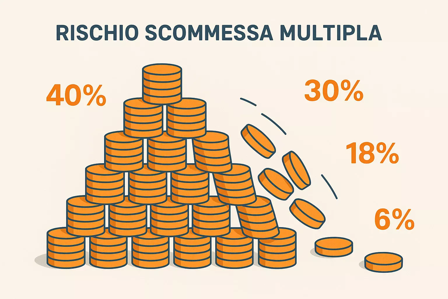 Analisi dei rischi delle scommesse multiple e probabilita di vincita